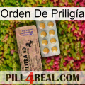 Orden De Priligía 41